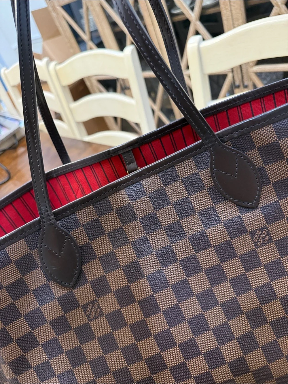 Louis Vuitton Neverfull - Damier Ebene w/ receipt, organization & authentication